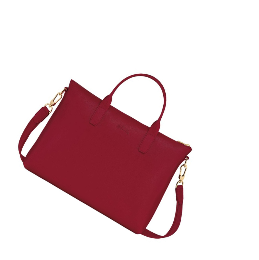 Longchamp Le Foulonné S Kofferter Dame Rød | NO-AF3795