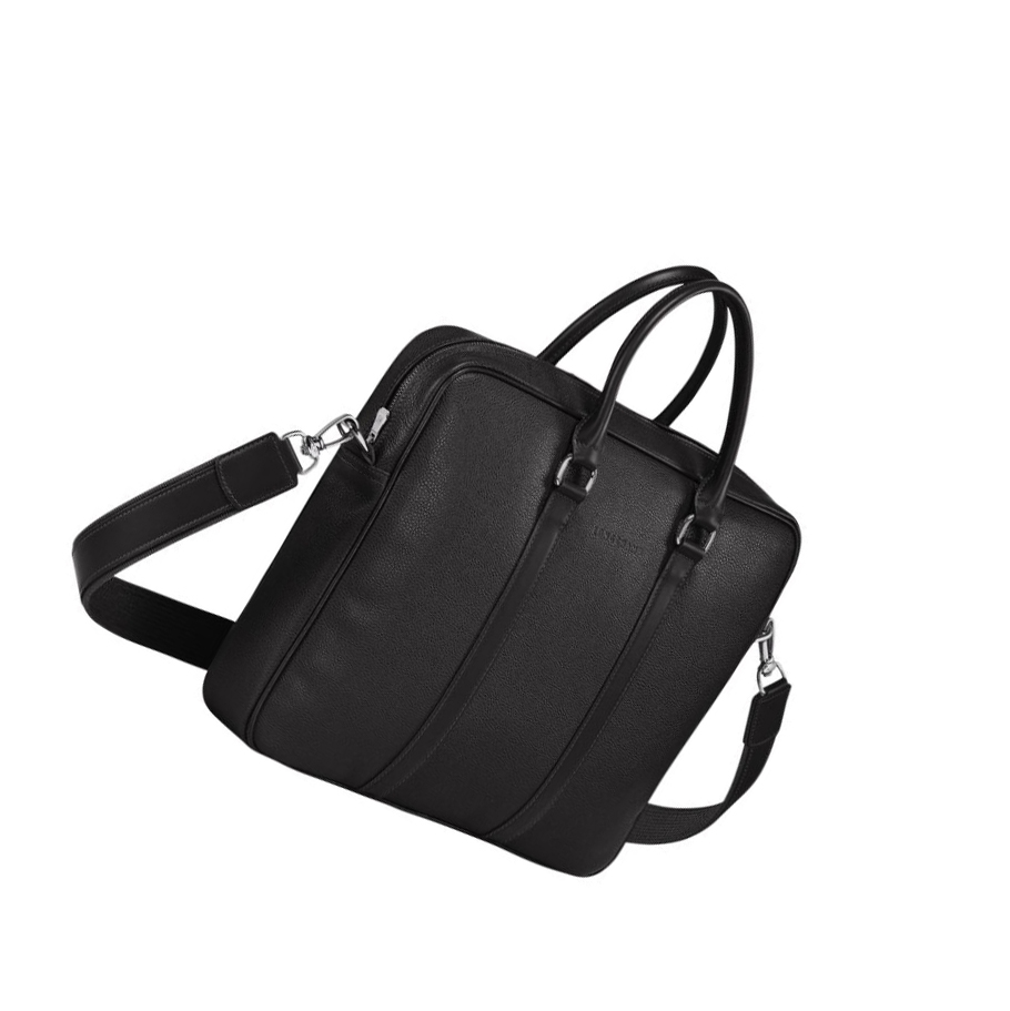 Longchamp Le Foulonné S Kofferter Dame Svarte | NO-YZ5941