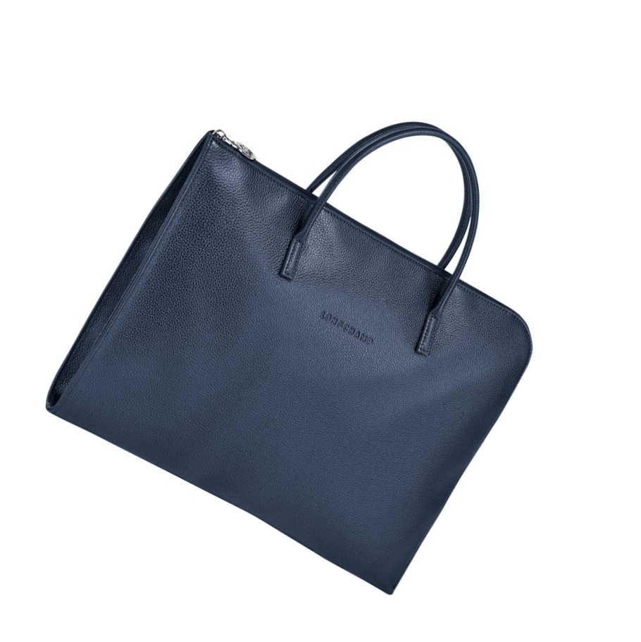 Longchamp Le Foulonné S Kofferter Herre Marineblå | NO-DC9720