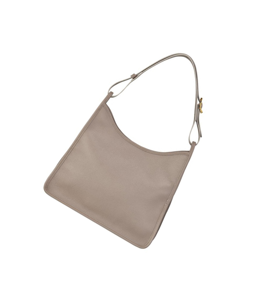 Longchamp Le Foulonné Skulderveske Dame Grå | NO-CQ4817