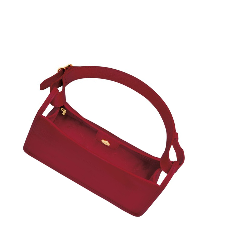 Longchamp Le Foulonné Skulderveske Dame Rød | NO-LC7320