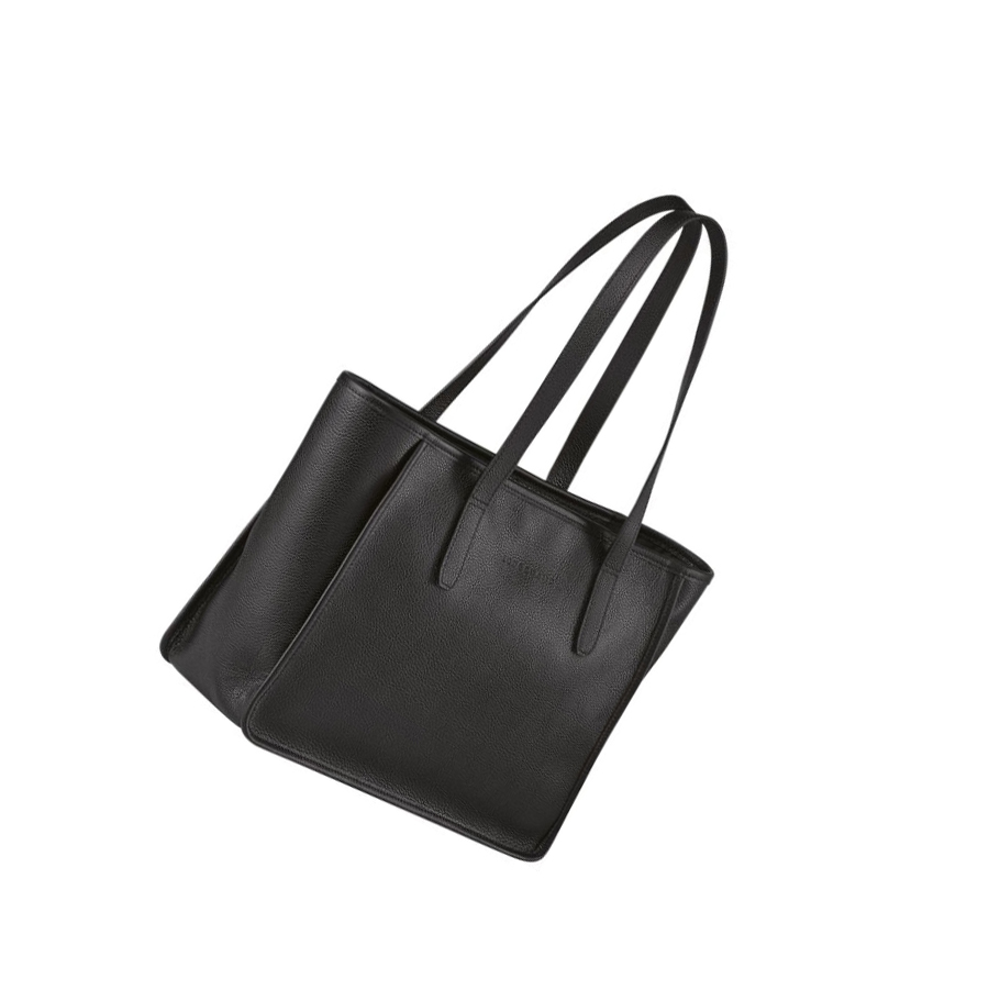 Longchamp Le Foulonné Skulderveske Dame Svarte | NO-LP8407