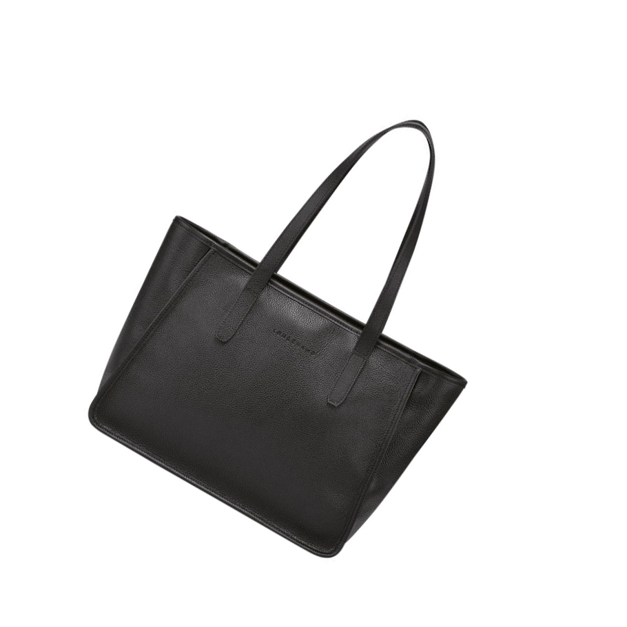 Longchamp Le Foulonné Skulderveske Dame Svarte | NO-LP8407