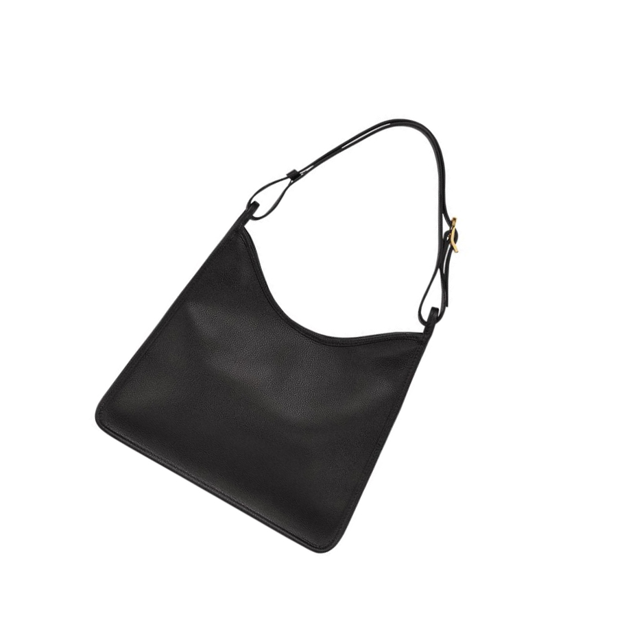 Longchamp Le Foulonné Skulderveske Dame Svarte | NO-SE9135