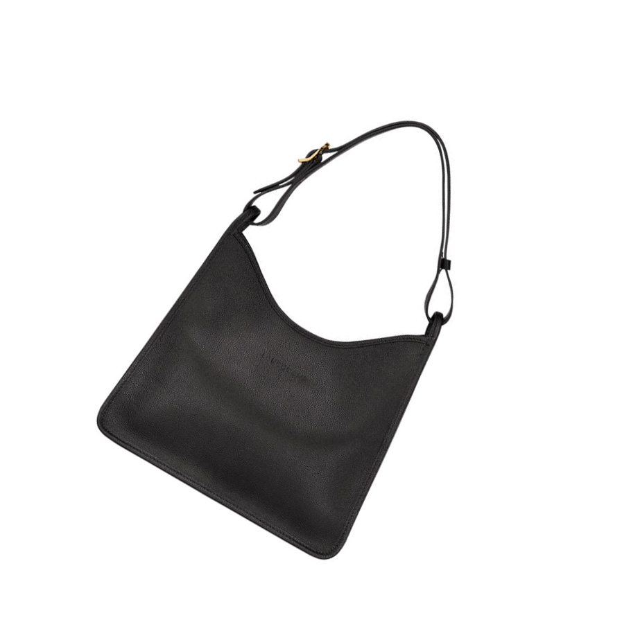 Longchamp Le Foulonné Skulderveske Dame Svarte | NO-SE9135