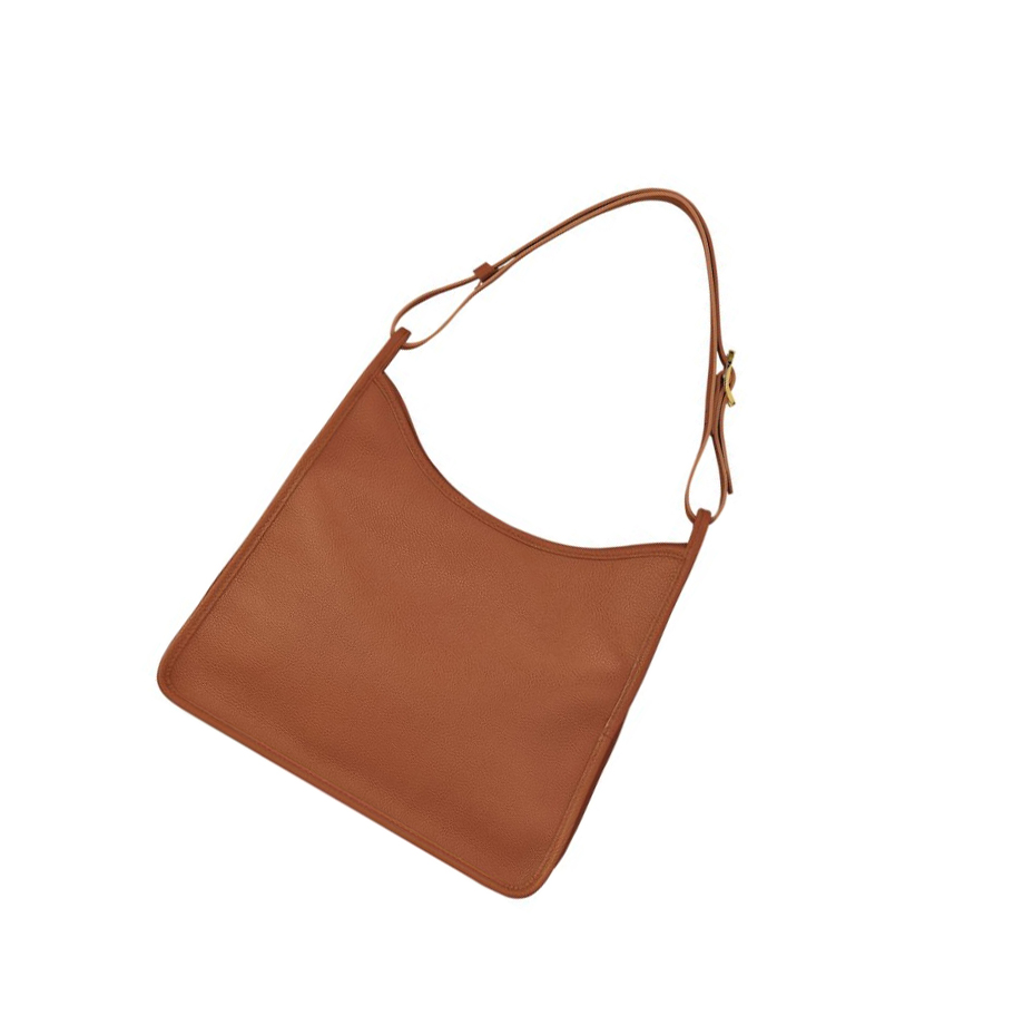 Longchamp Le Foulonné Skulderveske Dame Brune | NO-UO5197