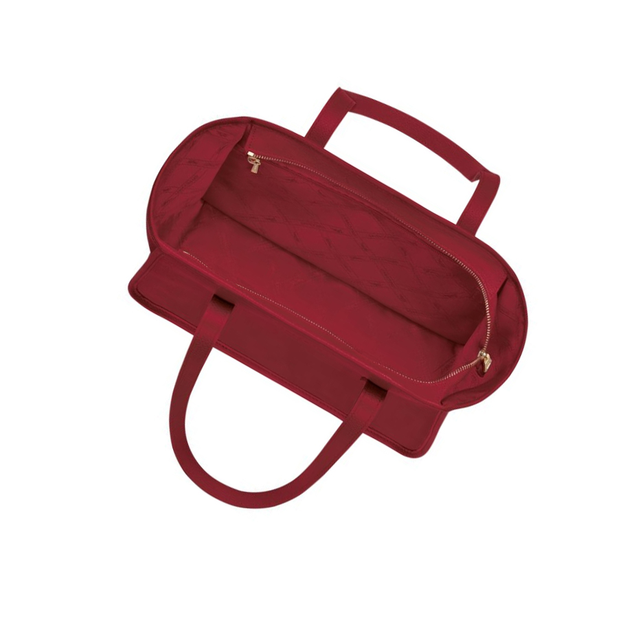 Longchamp Le Foulonné Skulderveske Dame Rød | NO-ZL6451