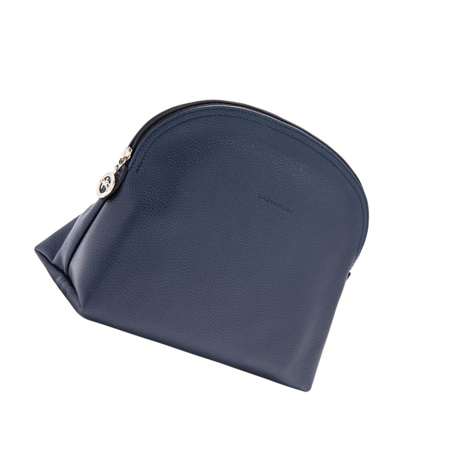 Longchamp Le Foulonné Toalettposer Dame Marineblå | NO-HX7842