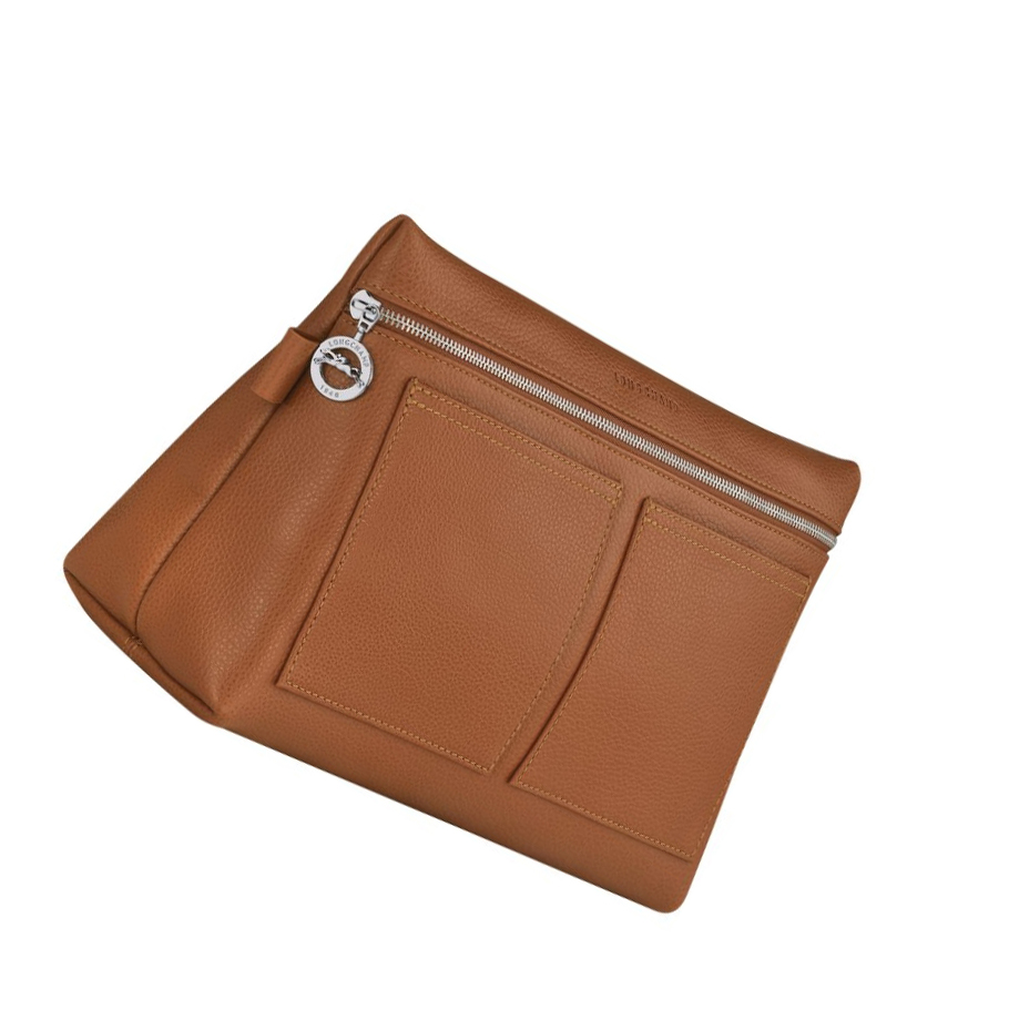 Longchamp Le Foulonné Toalettposer Dame Brune | NO-RN0153