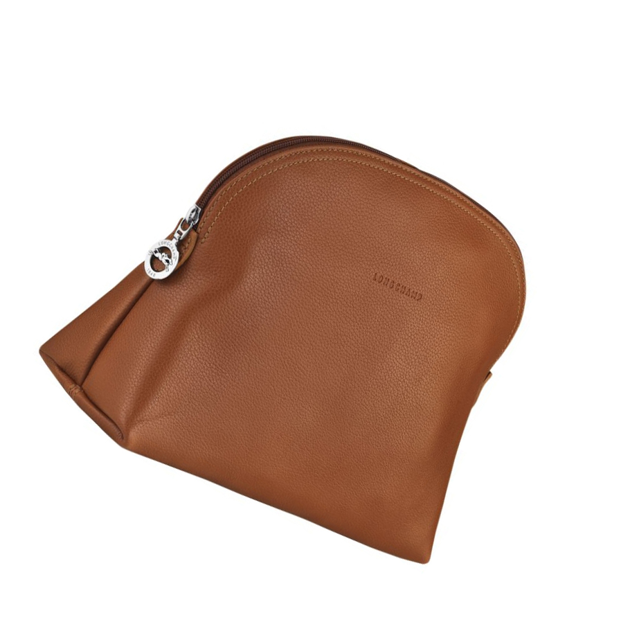 Longchamp Le Foulonné Toalettposer Herre Brune | NO-XP7428