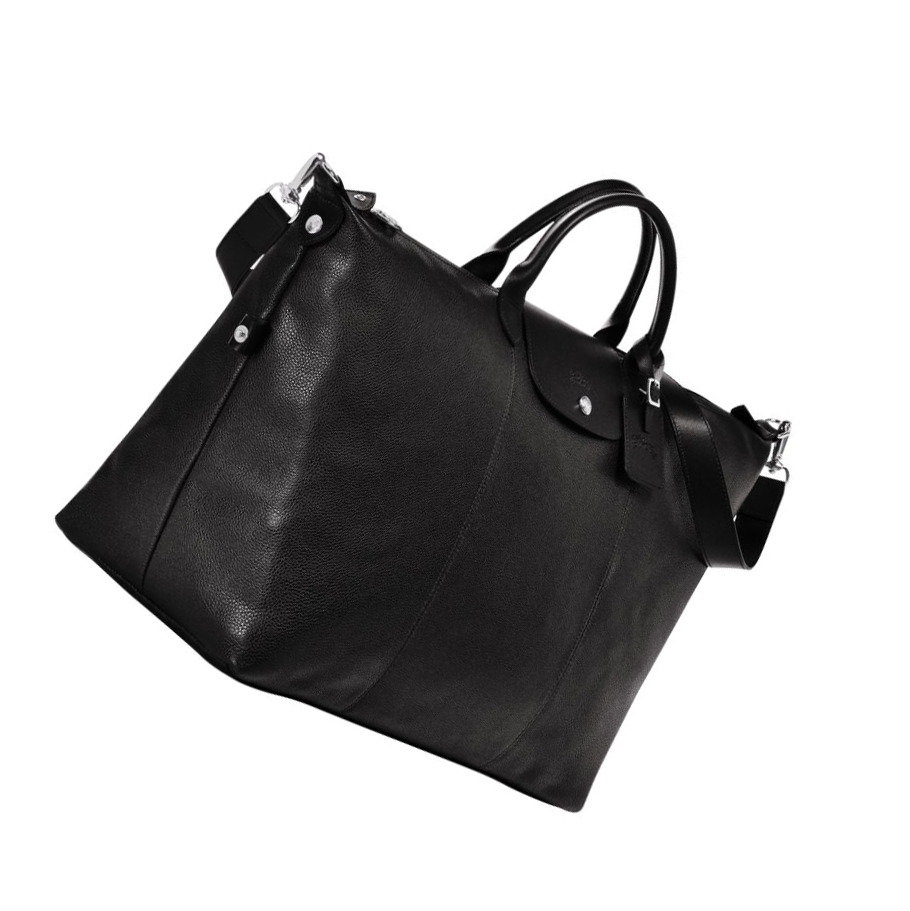 Longchamp Le Foulonné XL Reiseveske Dame Svarte | NO-NX3458