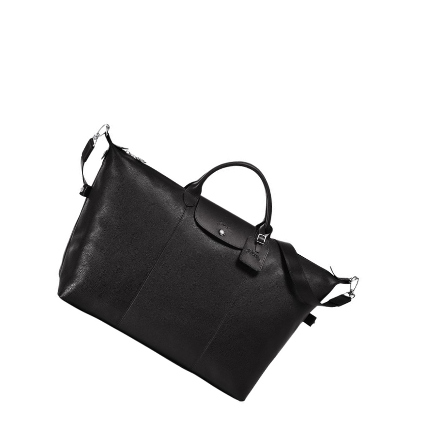 Longchamp Le Foulonné XL Reiseveske Dame Svarte | NO-NX3458