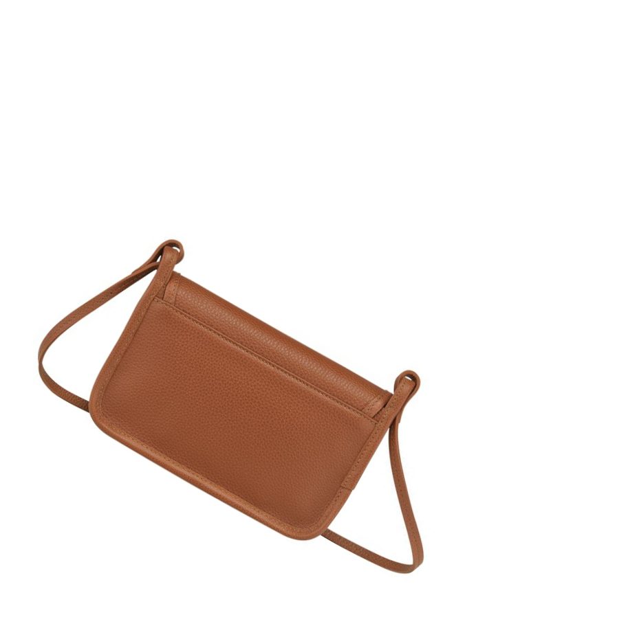 Longchamp Le Foulonné Zip Rundt Lommebøker Dame Brune | NO-UJ9860