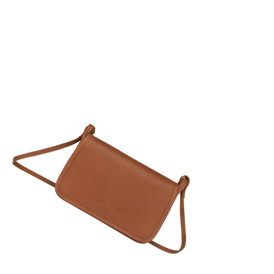 Longchamp Le Foulonné Zip Rundt Lommebøker Dame Brune | NO-UJ9860