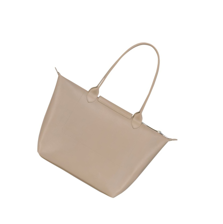 Longchamp Le Pliage City L Handleposer Dame Beige | NO-BF3405