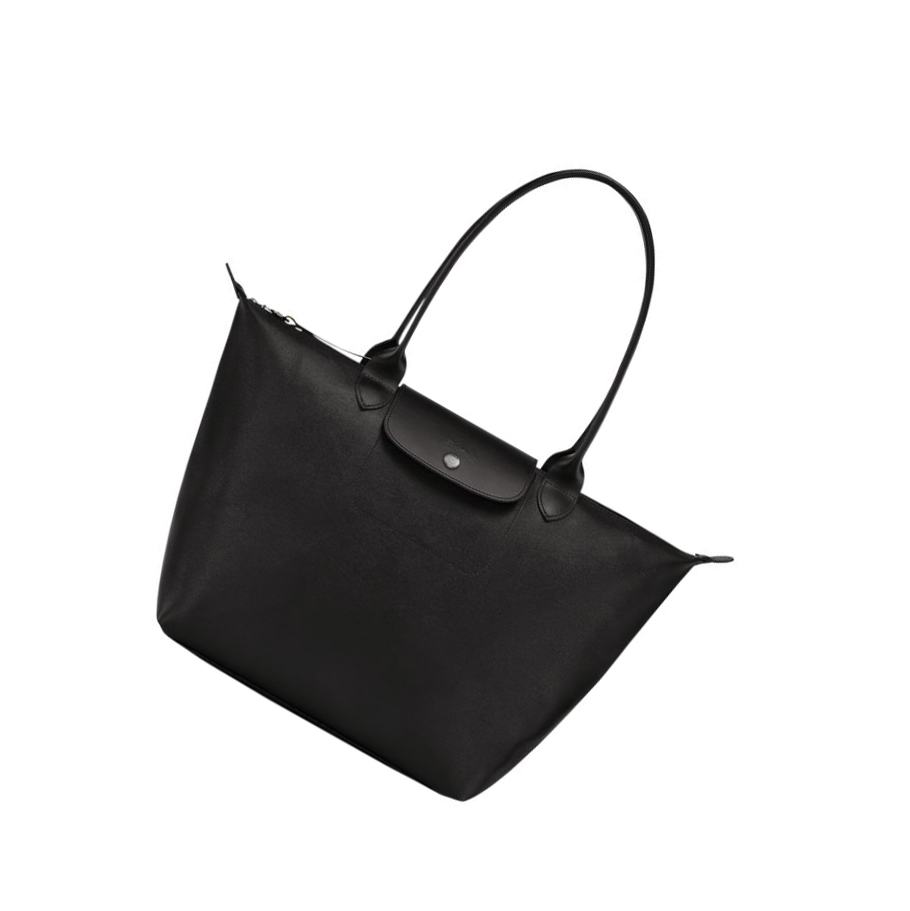 Longchamp Le Pliage City L Handleposer Dame Svarte | NO-ES0465