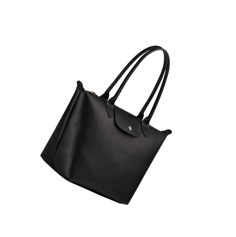 Longchamp Le Pliage City S Handleposer Dame Svarte | NO-WK4872