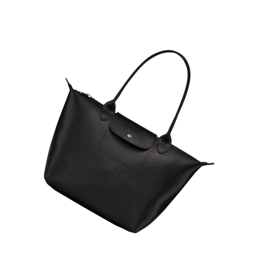 Longchamp Le Pliage City S Handleposer Dame Svarte | NO-WK4872