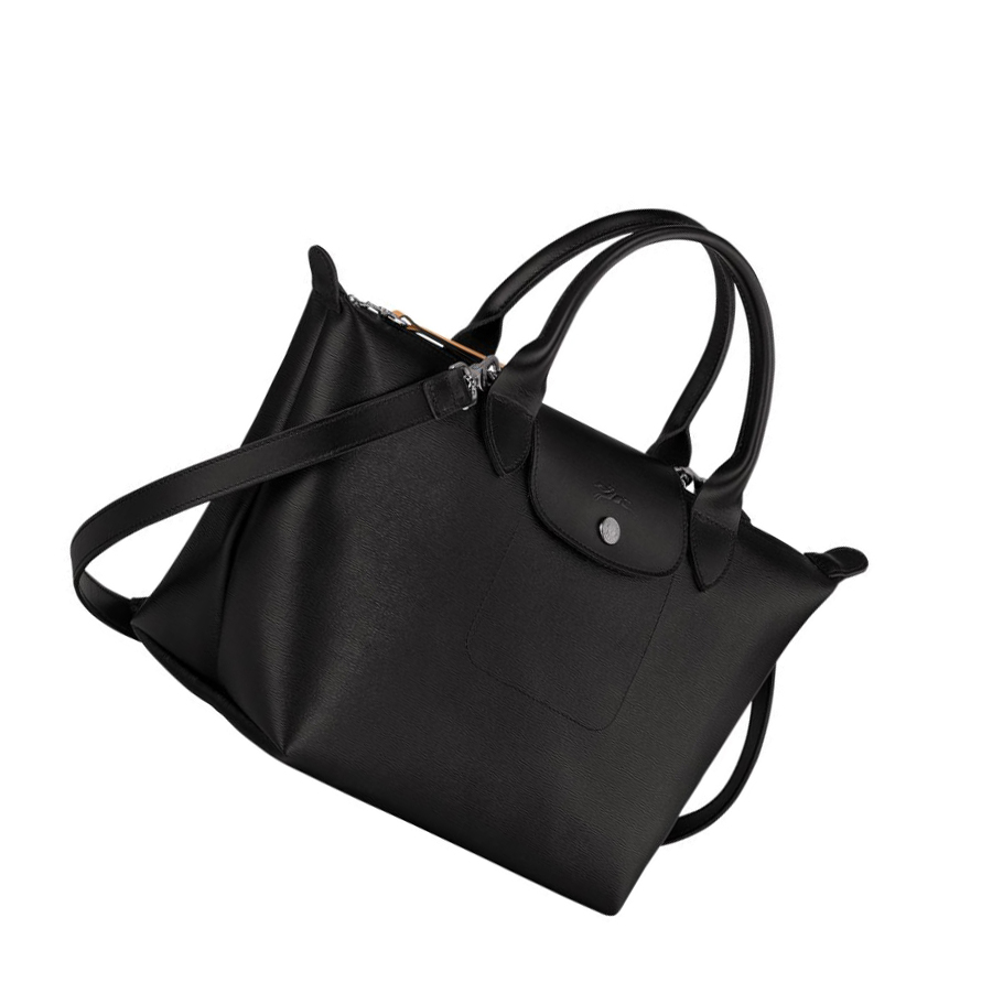 Longchamp Le Pliage City S Håndveske Dame Svarte | NO-AW1254