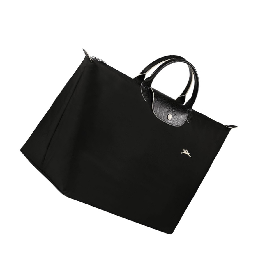 Longchamp Le Pliage Club L Reiseveske Dame Svarte | NO-XF2784