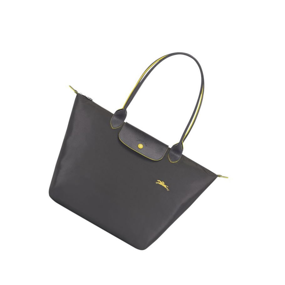 Longchamp Le Pliage Club L Skulderveske Dame Grå | NO-LQ6890