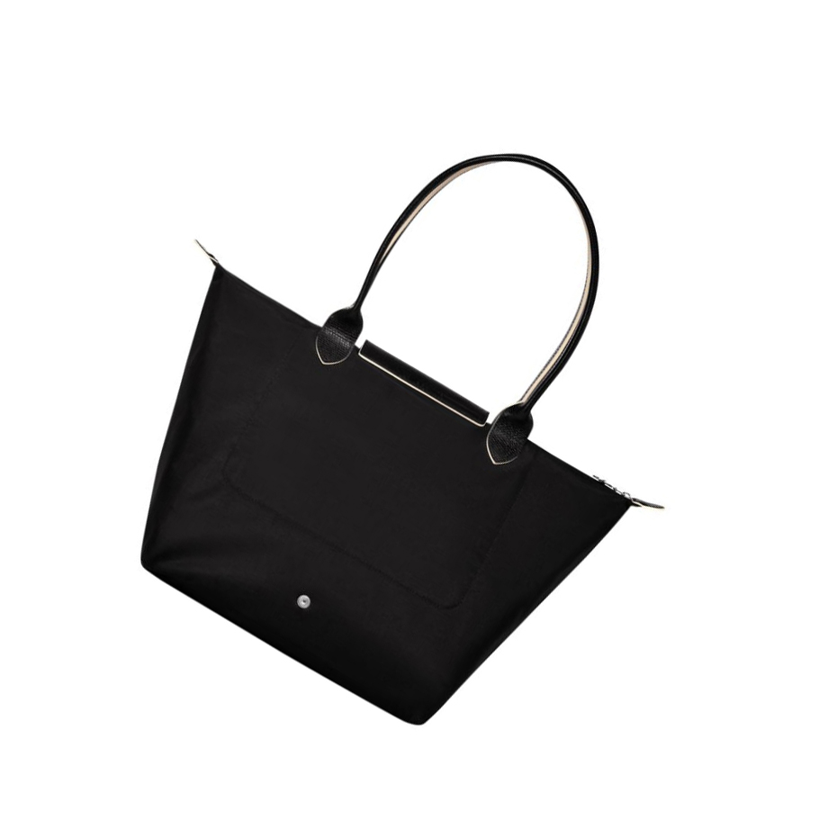 Longchamp Le Pliage Club L Skulderveske Dame Svarte | NO-QL4082