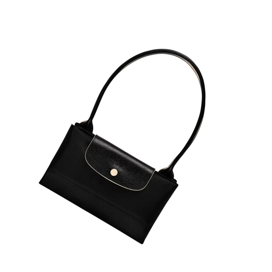 Longchamp Le Pliage Club L Skulderveske Dame Svarte | NO-QL4082