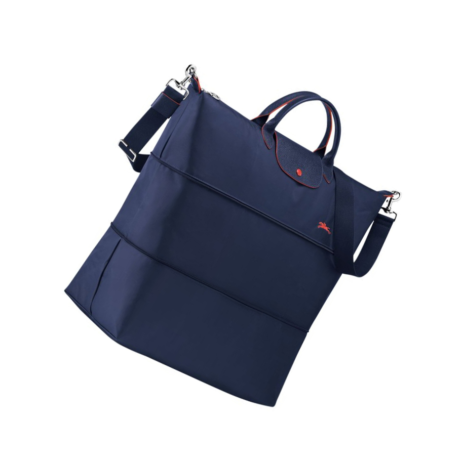 Longchamp Le Pliage Club Reiseveske Dame Marineblå | NO-FB6398