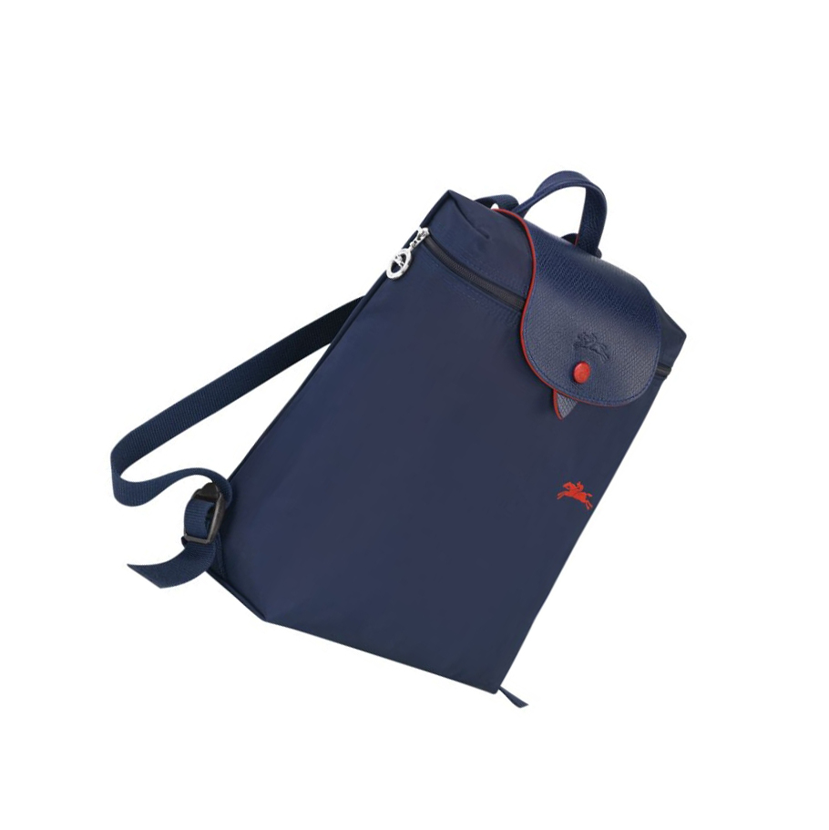 Longchamp Le Pliage Club Ryggsekk Dame Marineblå | NO-EF6128