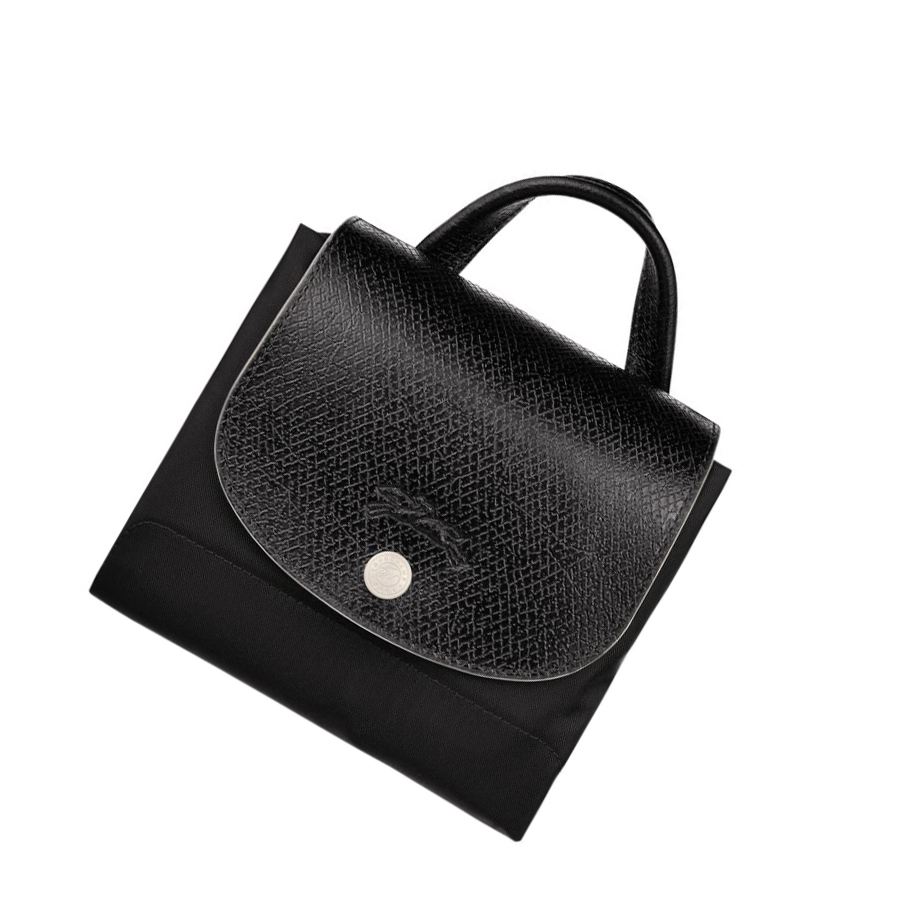 Longchamp Le Pliage Club Ryggsekk Dame Svarte | NO-RV1470