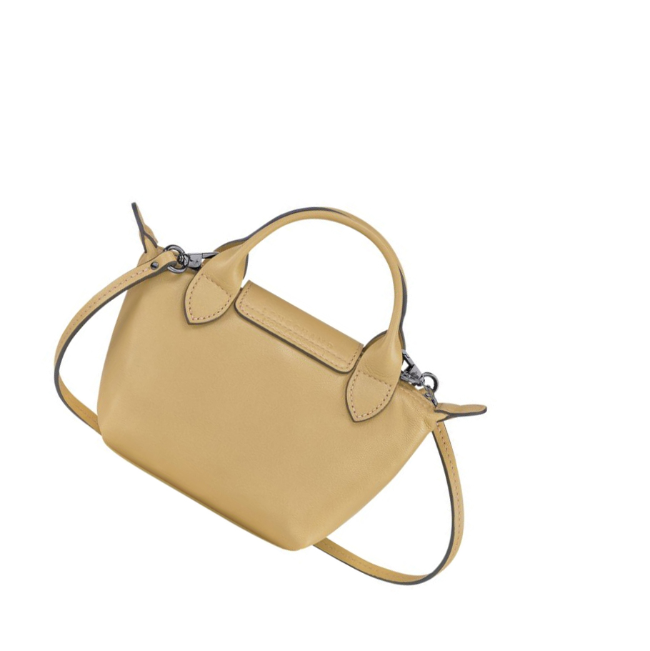 Longchamp Le Pliage Cuir Crossbody Veske Dame Beige | NO-BE4205