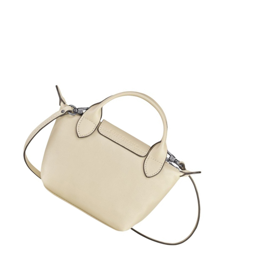 Longchamp Le Pliage Cuir Crossbody Veske Dame Beige | NO-CM9486