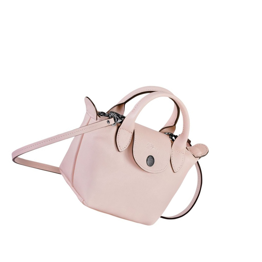 Longchamp Le Pliage Cuir Crossbody Veske Dame Rosa | NO-SW3952