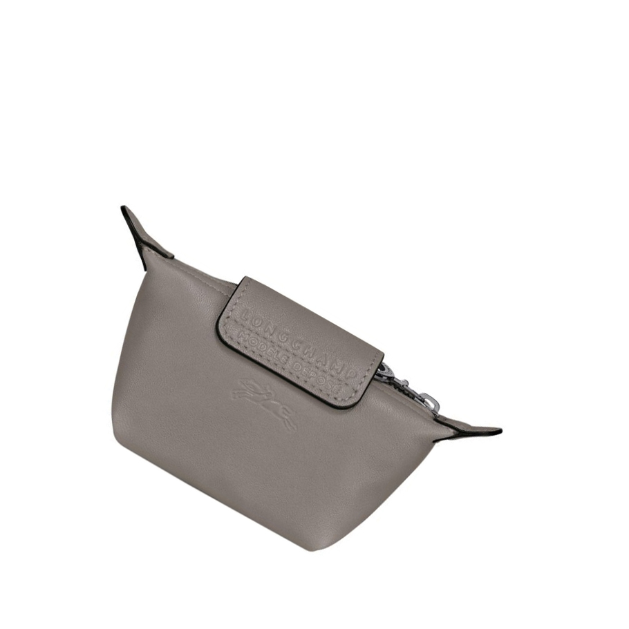 Longchamp Le Pliage Cuir Myntpung Dame Grå | NO-ZA3970