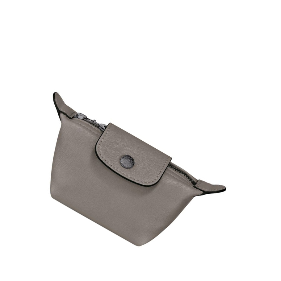 Longchamp Le Pliage Cuir Myntpung Dame Grå | NO-ZA3970