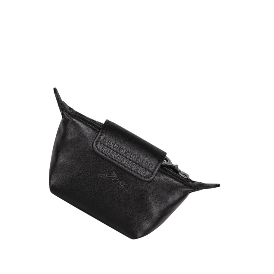 Longchamp Le Pliage Cuir Myntpung Dame Svarte | NO-CU6829