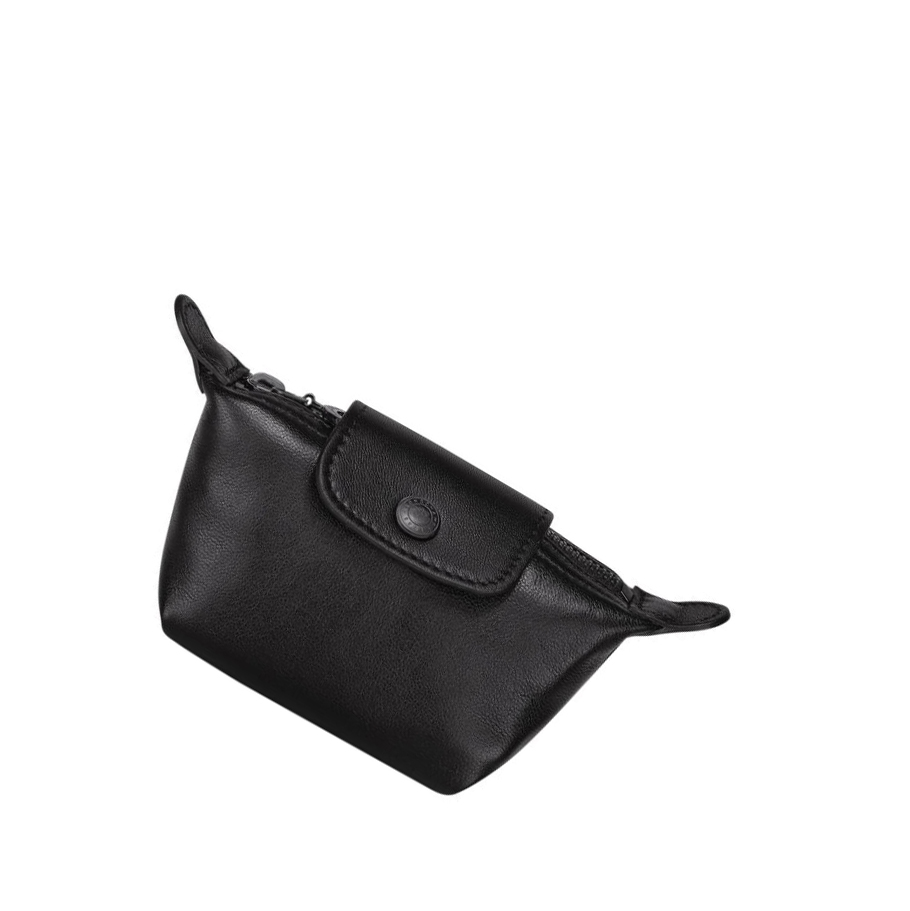 Longchamp Le Pliage Cuir Myntpung Dame Svarte | NO-CU6829