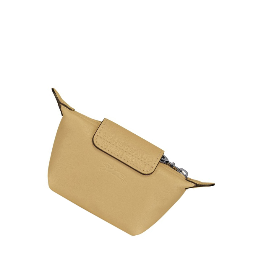 Longchamp Le Pliage Cuir Myntpung Herre Beige | NO-DP0638