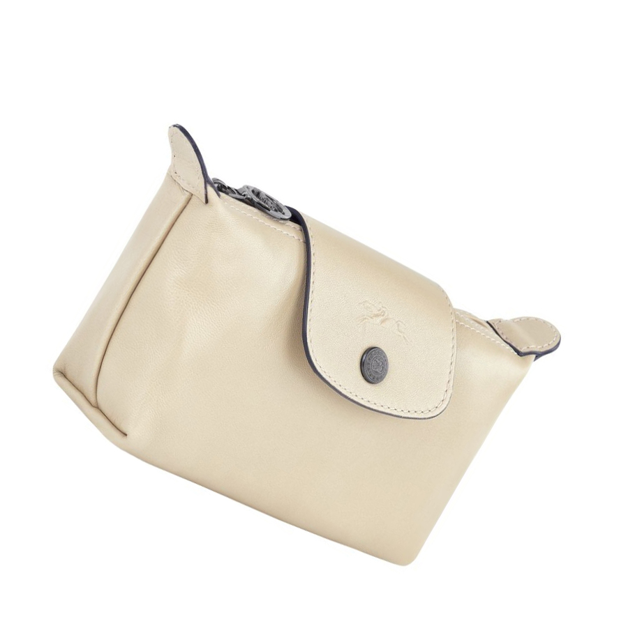 Longchamp Le Pliage Cuir Pouches Dame Beige | NO-CS4250