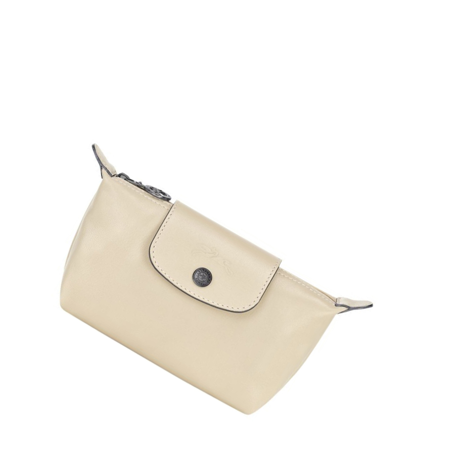 Longchamp Le Pliage Cuir Pouches Dame Beige | NO-CS4250