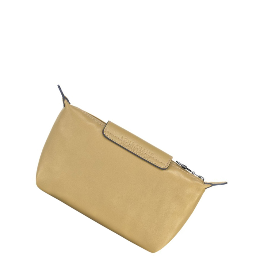 Longchamp Le Pliage Cuir Pouches Dame Beige | NO-MP6759