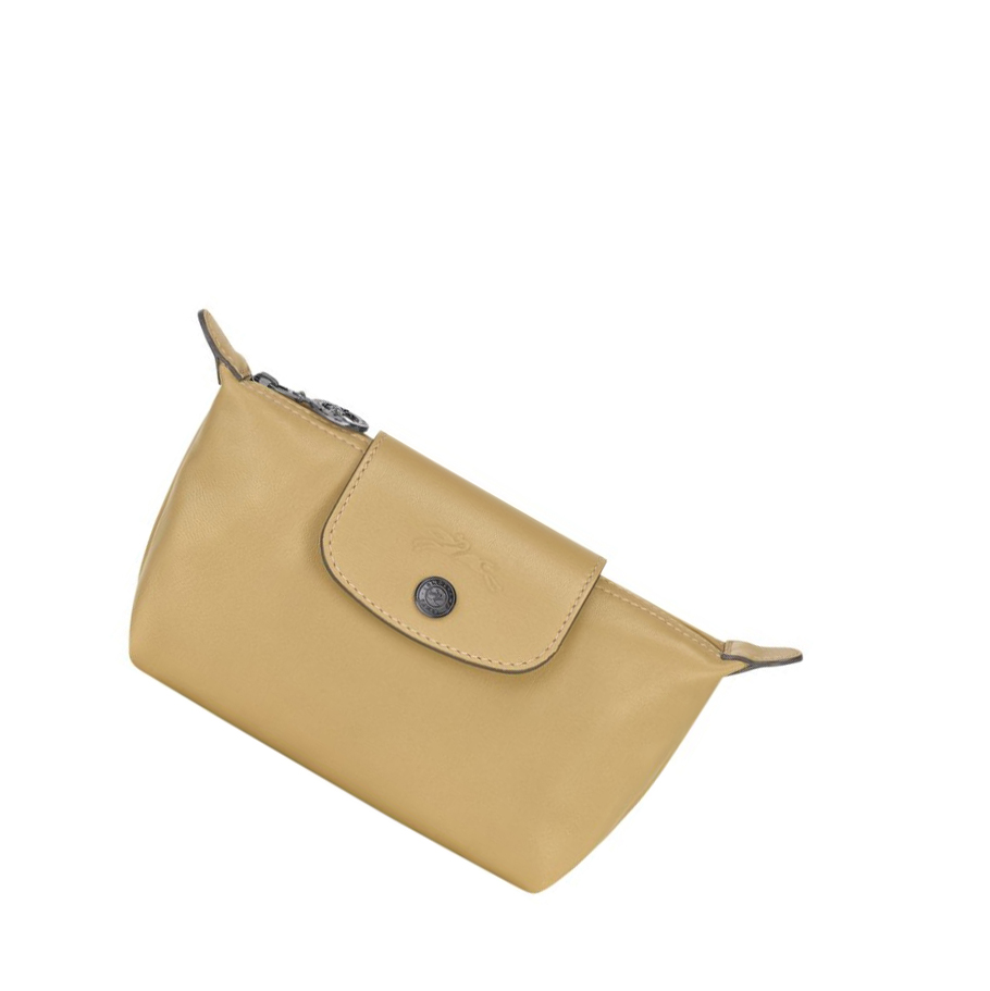 Longchamp Le Pliage Cuir Pouches Dame Beige | NO-MP6759