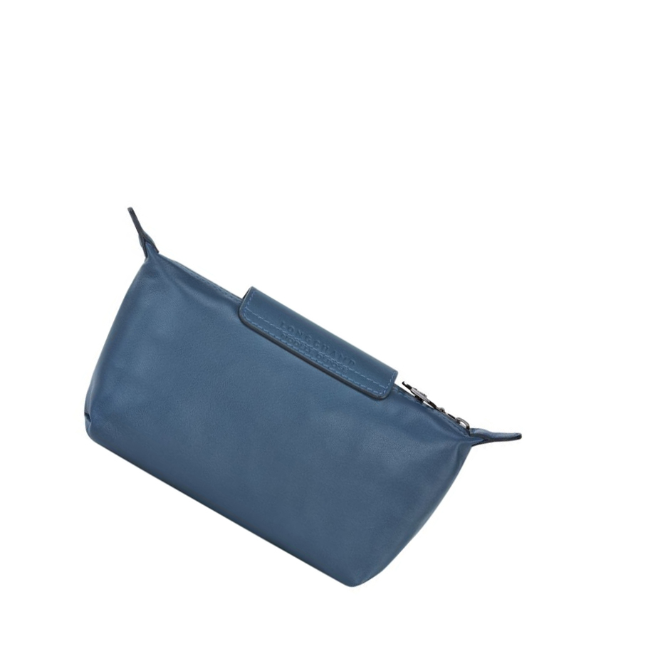 Longchamp Le Pliage Cuir Pouches Dame Blå | NO-GF0846