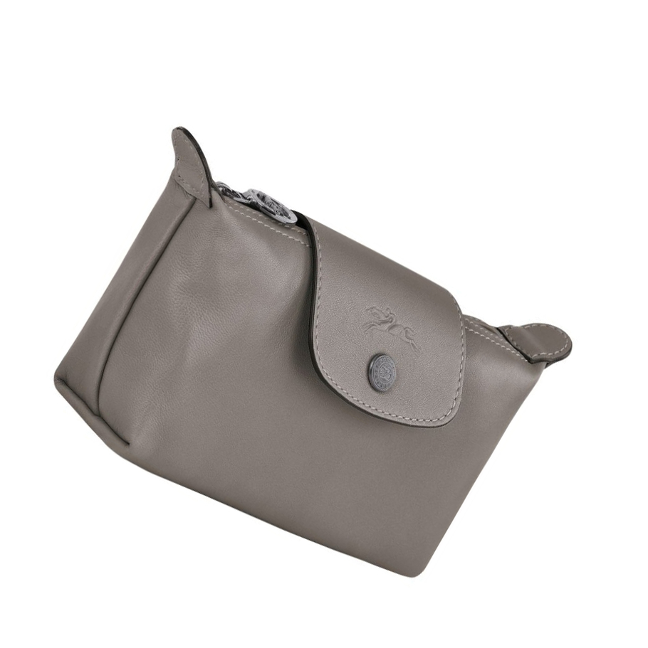 Longchamp Le Pliage Cuir Pouches Dame Grå | NO-IV2793