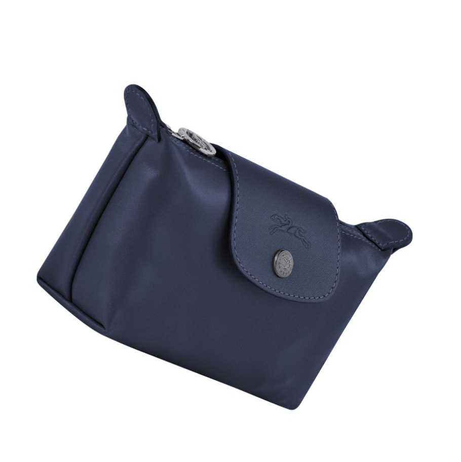 Longchamp Le Pliage Cuir Pouches Dame Marineblå | NO-TS4309