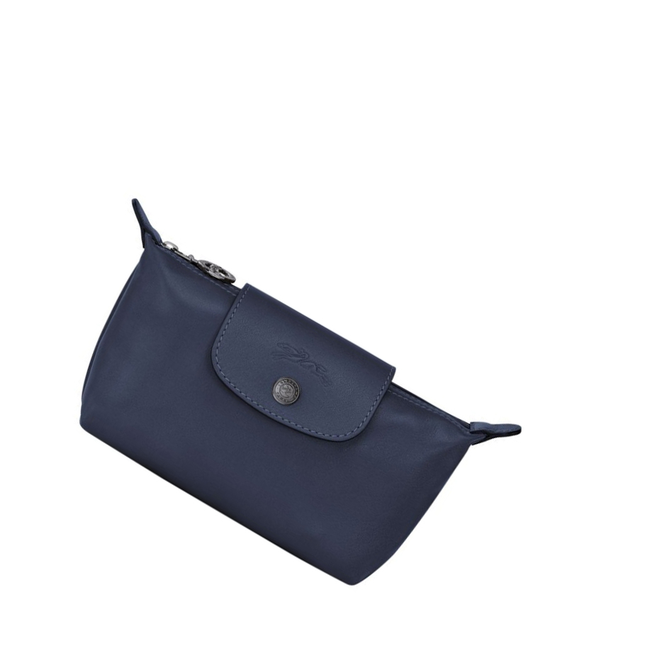 Longchamp Le Pliage Cuir Pouches Dame Marineblå | NO-TS4309