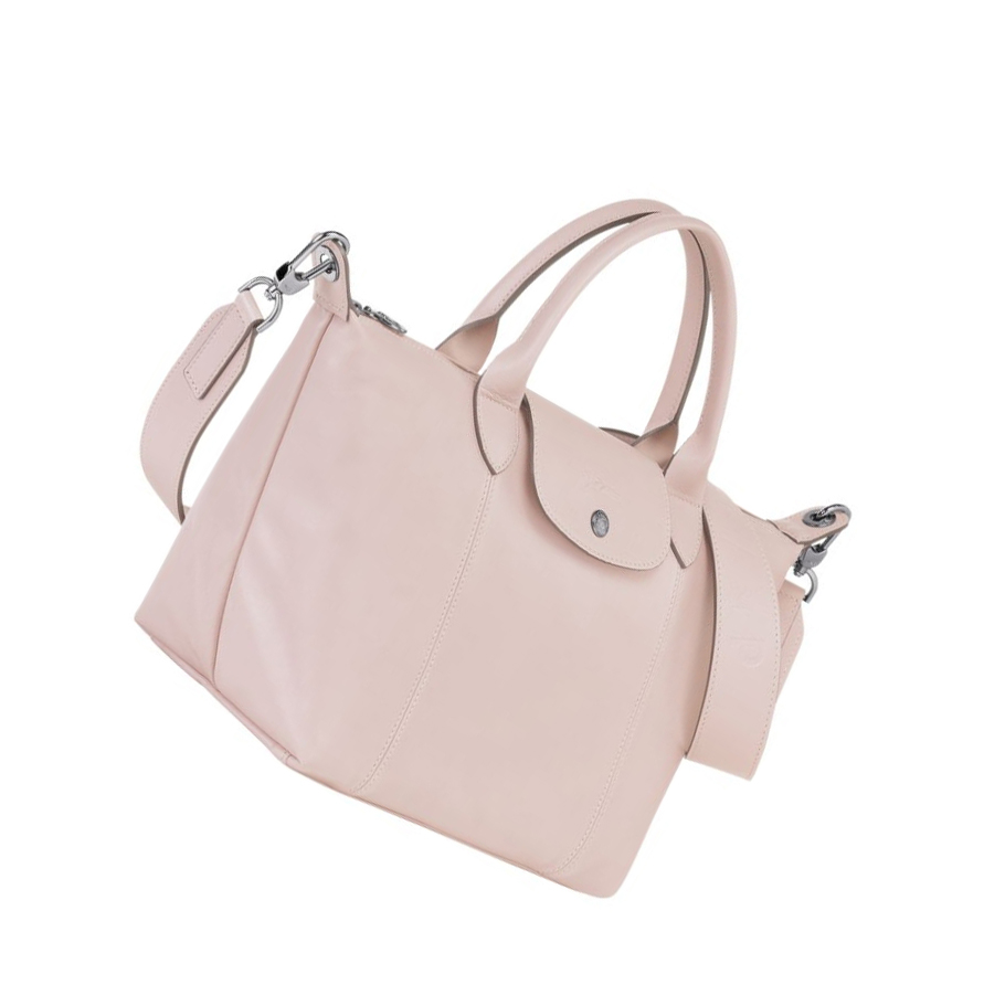 Longchamp Le Pliage Cuir S Håndveske Dame Rosa | NO-LD0275