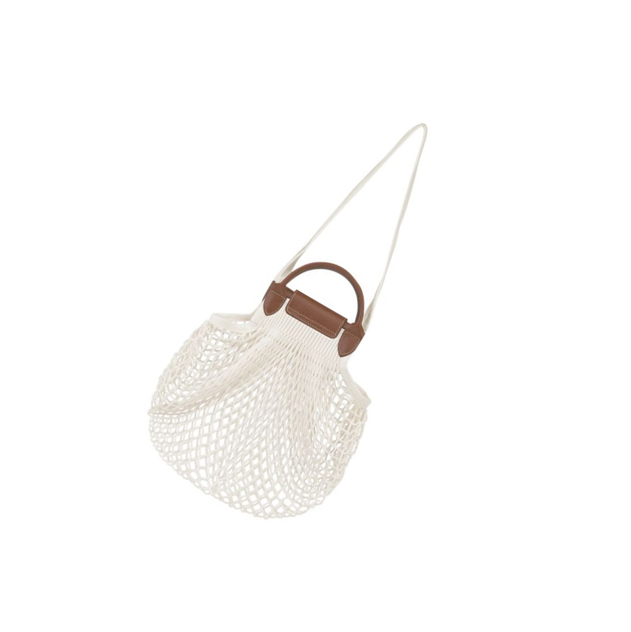 Longchamp Le Pliage Filet Skulderveske Dame Beige | NO-RG3460