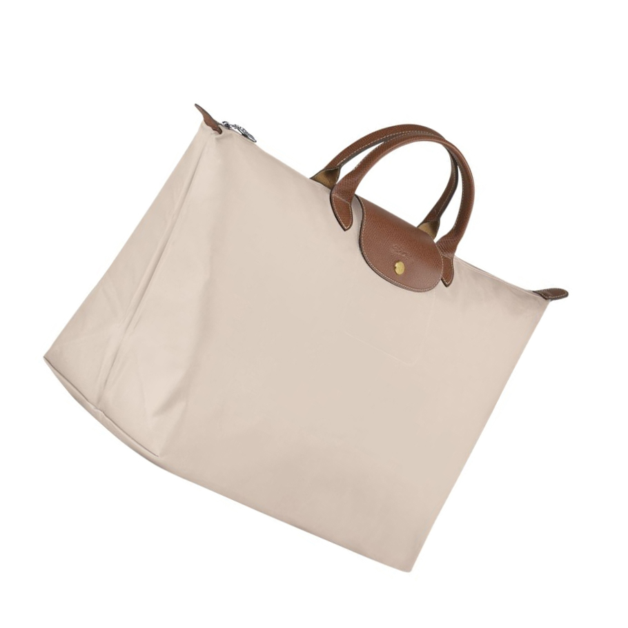 Longchamp Le Pliage L Reiseveske Dame Beige | NO-FG1872