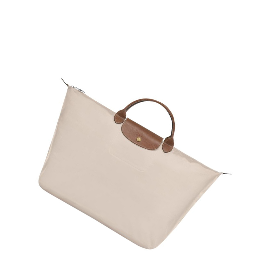 Longchamp Le Pliage L Reiseveske Dame Beige | NO-FG1872